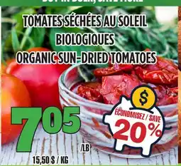 Marches Tau TOMATES SÉCHÉES AU SOLEIL BIOLOGIQUES offer