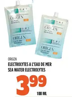 Marches Tau ORIGEN ELECTROLYTES A L'EAU DE MER offer