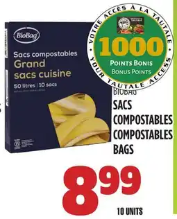 Marches Tau BIOBAG SACS COMPOSTABLES offer