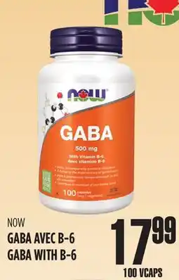 Marches Tau GABA AVEC B-6 NOW offer