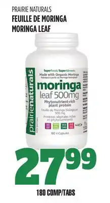 Marches Tau PRAIRIE NATURALS FEUILLE DE MORINGA offer
