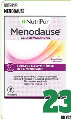 Marches Tau NUTRIPUR MENODAUSE offer