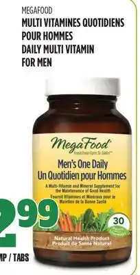Marches Tau MEGAFood MULTI VITAMINES QUOTIDIENS POUR HOMMES DAILY MULTI VITAMIN FOR MEN offer