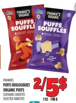 Marches Tau PUFFS BIOLOGIQUES FRANKIES offer