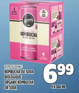 Marches Tau REMEDY DRINKS KOMBUCHA OU SODA BIOLOGIQUE offer