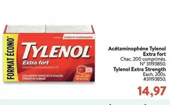Walmart Acétaminophène Tylenol offer
