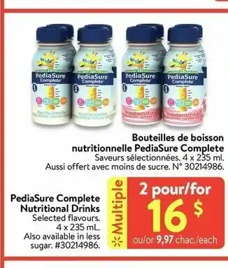 Walmart PediaSure Complete offer