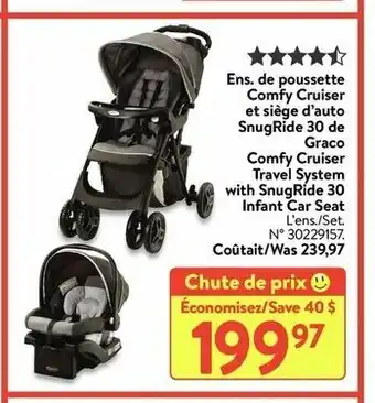 Walmart Ens de Poussette Comfy Cruiser offer