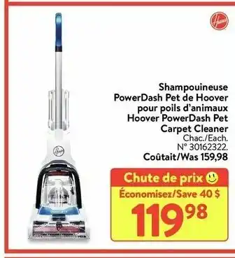 Walmart Shampouineuse power Dash Pet de Hoover offer
