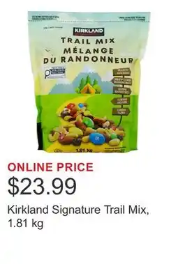Costco Kirkland Signature Trail Mix offer