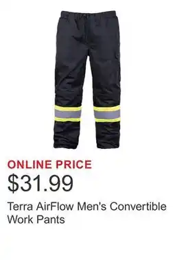 Costco Terra AirFlow Men's Convertible Work Pants offer