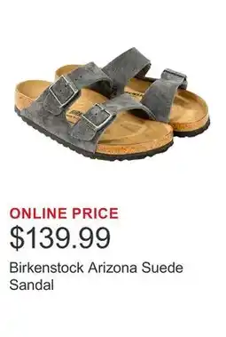 Costco Birkenstock Arizona Suede Sandal offer