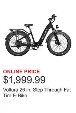 Costco Voltura 26 in. Step Through Fat Tire E-Bike offer