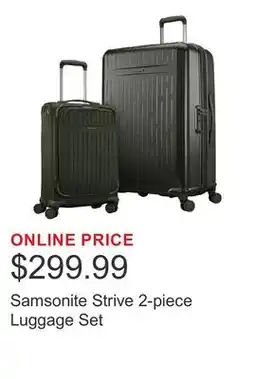 Costco Samsonite Strive 2-piece Luggage Set offer