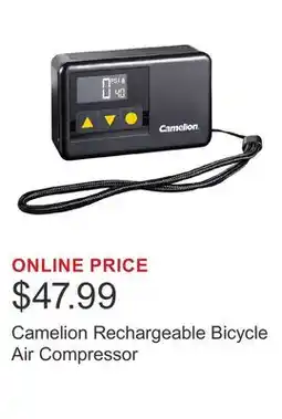 Costco Camelion Rechargeable Bicycle Air Compressor offer