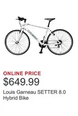 Costco Louis Garneau SETTER 8.0 Hybrid Bike offer