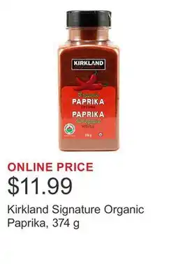 Costco Kirkland Signature Organic Paprika offer