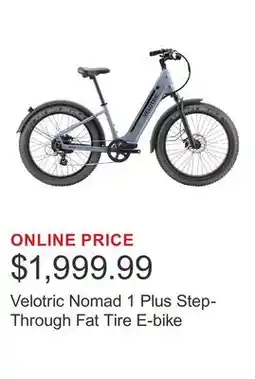 Costco Velotric Nomad 1 Plus Step-Through Fat Tire E-bike offer