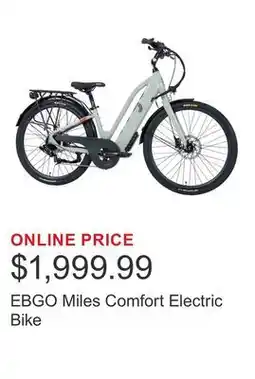 Costco EBGO Miles Comfort Electric Bike offer