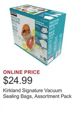 Costco Kirkland Signature Vacuum Sealing Bags, Assortment Pack offer