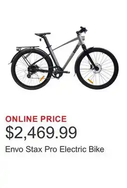 Costco Envo Stax Pro Electric Bike offer