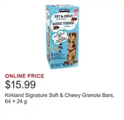 Costco Kirkland Signature Soft & Chewy Granola Bars, 64 × offer