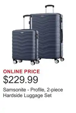 Costco Samsonite - Profile, 2-piece Hardside Luggage Set offer