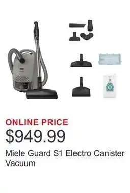 Costco Miele Guard S1 Electro Canister Vacuum offer