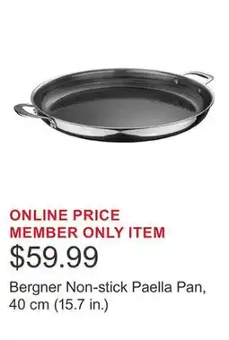 Costco Bergner Non-stick Paella Pan, 40 cm (15.7 in.) offer
