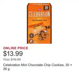 Costco Celebration Mini Chocolate Chip Cookies, 30 × offer