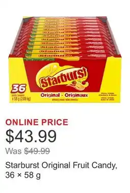 Costco Starburst Original Fruit Candy, 36 × offer
