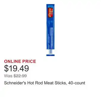 Costco Schneider's Hot Rod Meat Sticks, 40-count offer