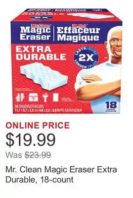 Costco Mr. Clean Magic Eraser Extra Durable, 18-count offer