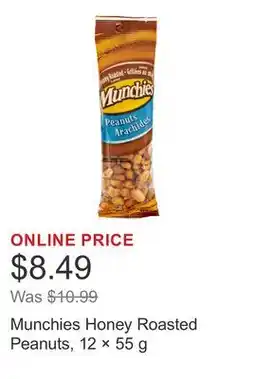 Costco Munchies Honey Roasted Peanuts, 12 × offer