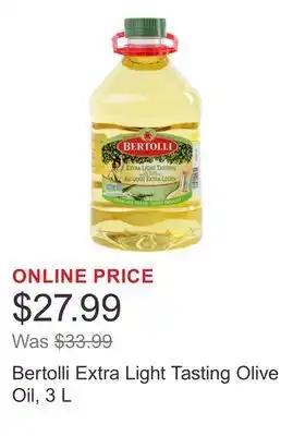 Costco Bertolli Extra Light Tasting Olive Oil offer