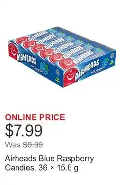 Costco Airheads Blue Raspberry Candies, 36 × offer