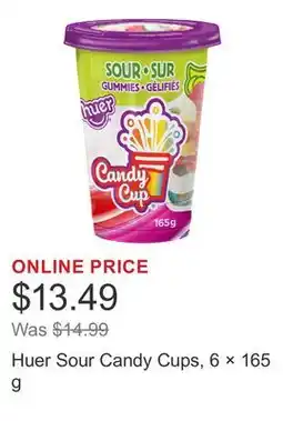 Costco Huer Sour Candy Cups, 6 × offer