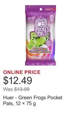 Costco Huer - Green Frogs Pocket Pals, 12 × offer