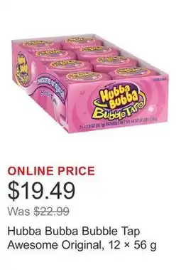 Costco Hubba Bubba Bubble Tap Awesome Original, 12 × offer