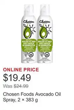 Costco Chosen Foods Avocado Oil Spray, 2 Γ offer