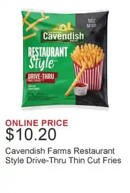Costco Cavendish Farms Restaurant Style Drive-Thru Thin Cut Fries offer