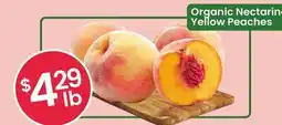 Healthy Planet Organic Nectarines/Yellow Peaches offer