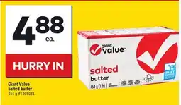 Giant Tiger Giant Value salted butter offer