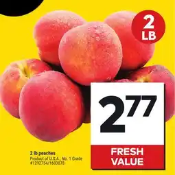 Giant Tiger 2 lb peaches offer
