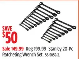 Canadian Tire Stanley 20-Pc Ratcheting Wrench Set offer