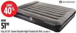Canadian Tire OUTBOUND Queen Double-High Flocked Air Bed offer