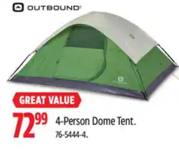 Canadian Tire OUTBOUND 4-Person Dome Tent offer