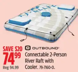 Canadian Tire OUTBOUND Connectable 2-Person River Raft with Cooler offer