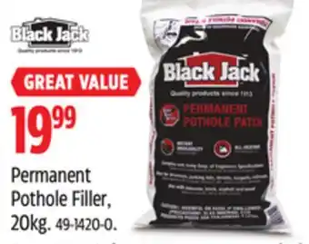 Canadian Tire Black Jack Permanent Pothole Filler offer