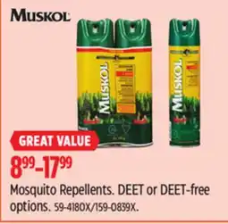 Canadian Tire Mosquito Repellents offer